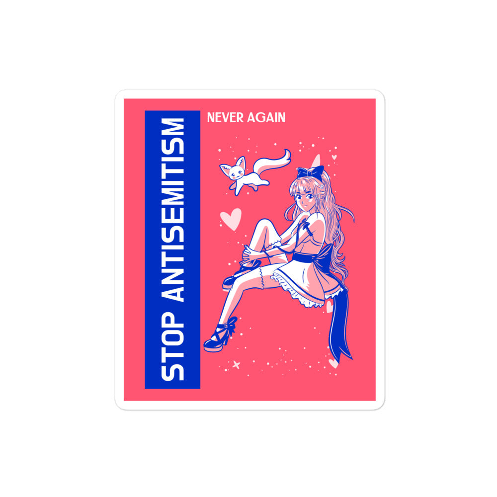 Girl Book | Antisemitism | Kiss Cut Sticker Jouparty