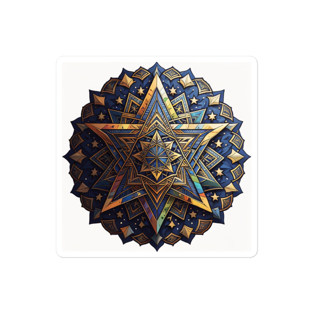 Vibrant Song | Star Of David | Kiss Cut Sticker Jouparty