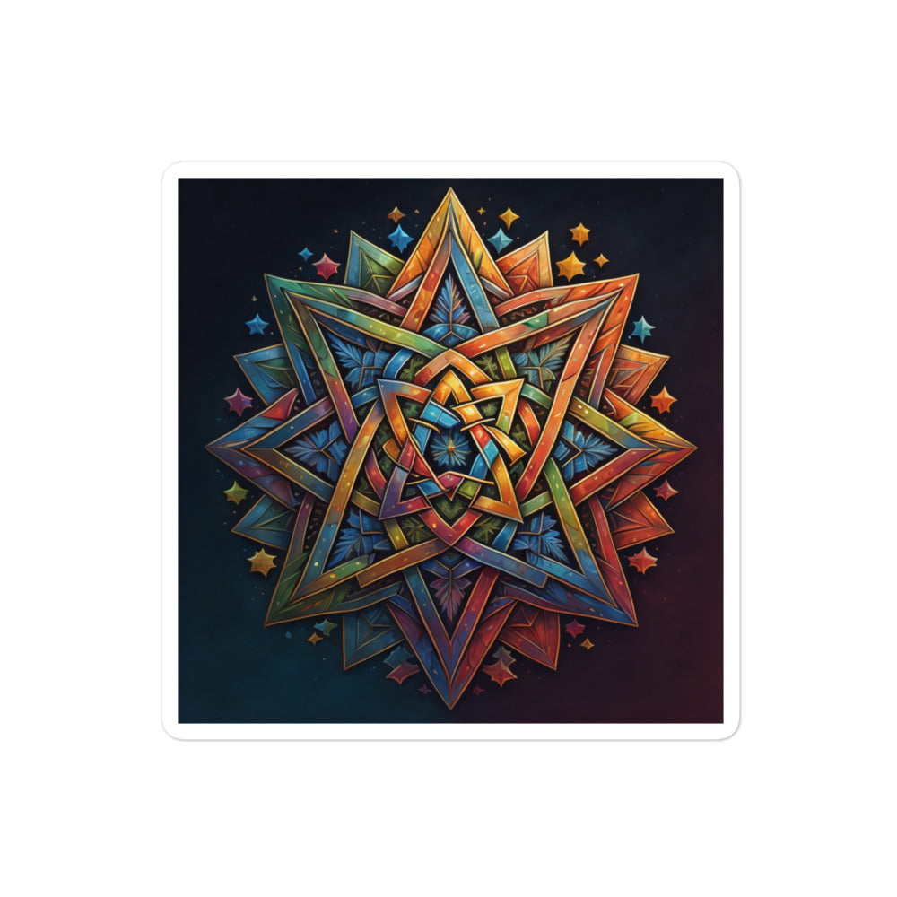 Vibrant Song | Star Of David | Kiss Cut Sticker Jouparty