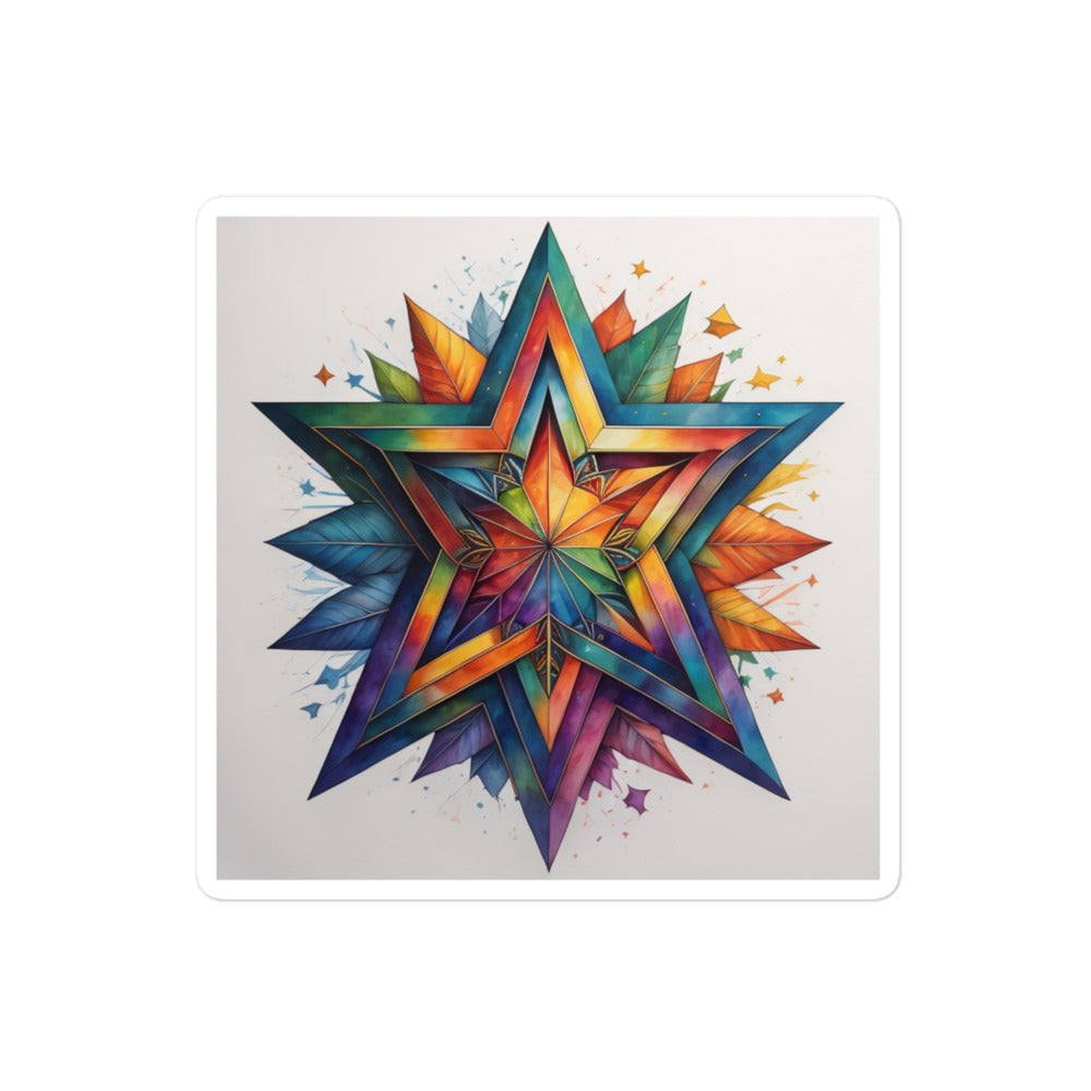 Vibrant Song | Star Of David | Kiss Cut Sticker