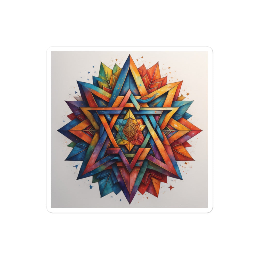 Vibrant Song | Star Of David | Kiss Cut Sticker