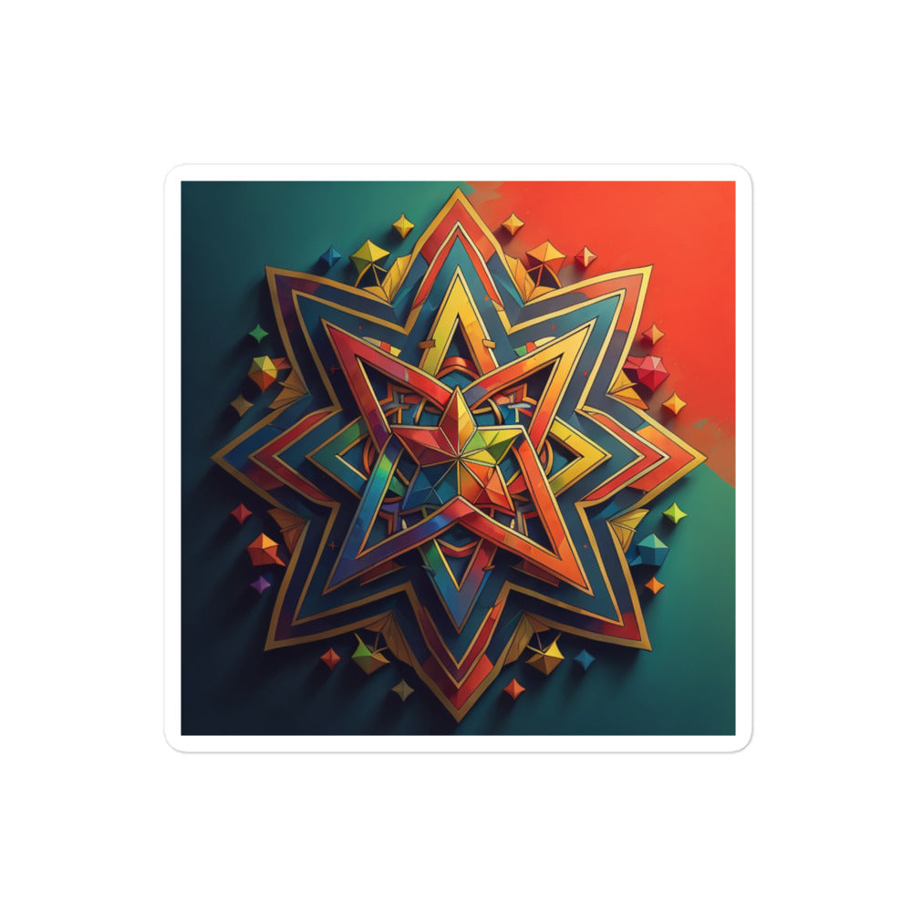 Vibrant Song | Star Of David | Kiss Cut Sticker