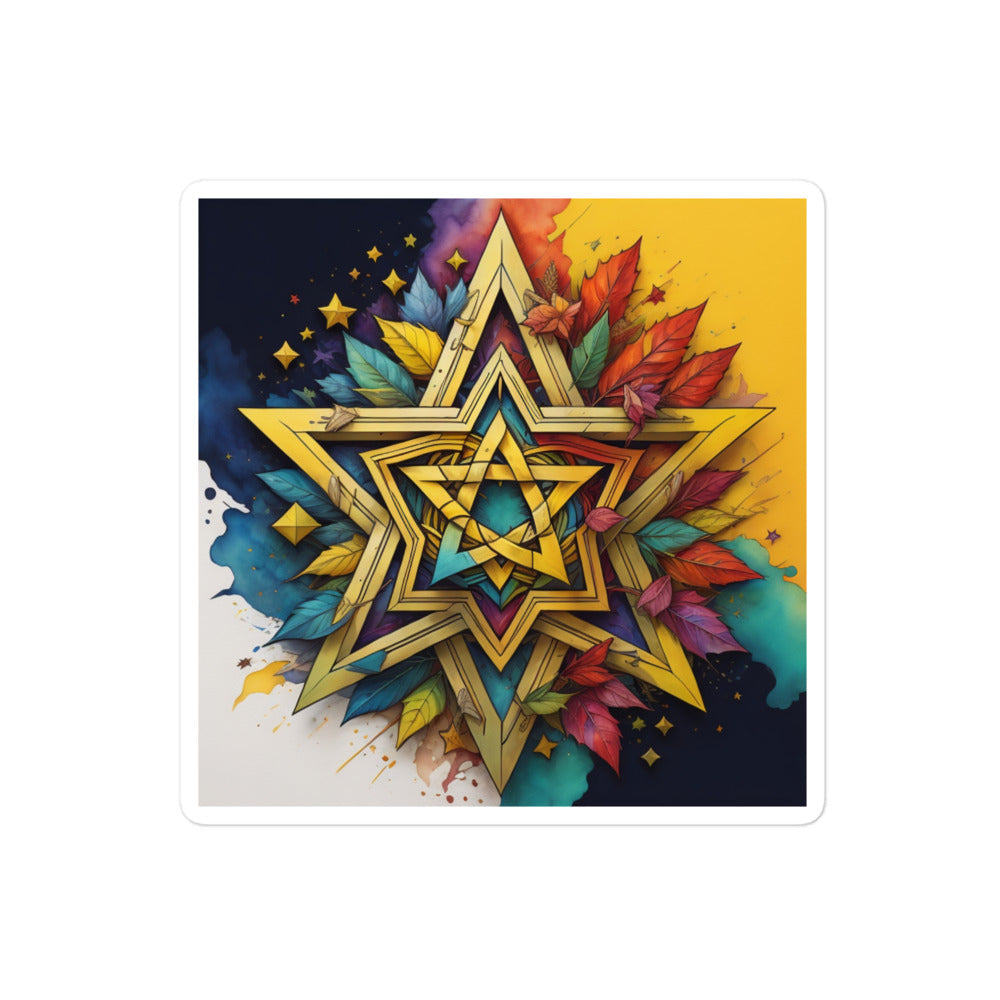 Vibrant Song | Star Of David | Kiss Cut Sticker Jouparty