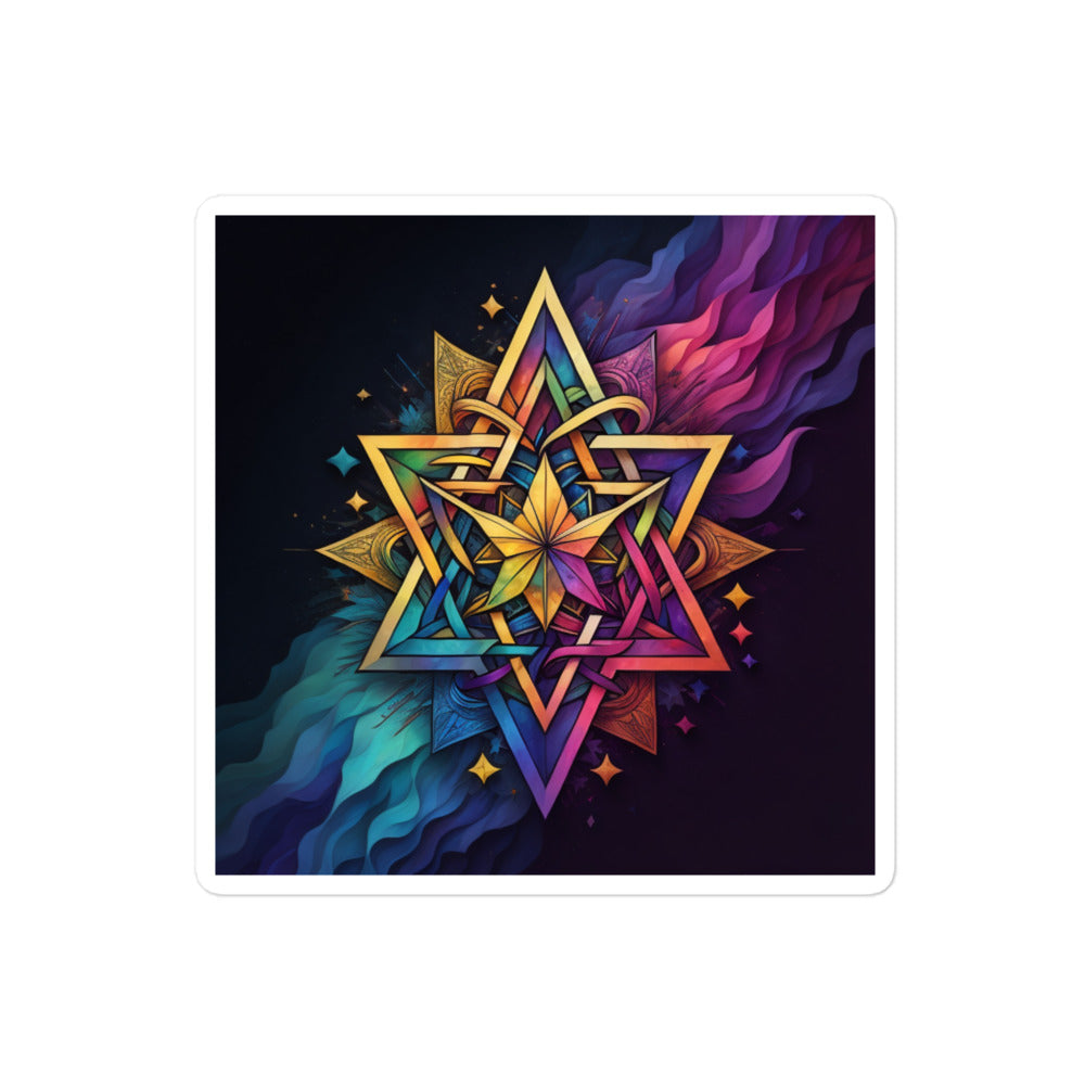 Vibrant Song | Star Of David | Kiss Cut Sticker Jouparty