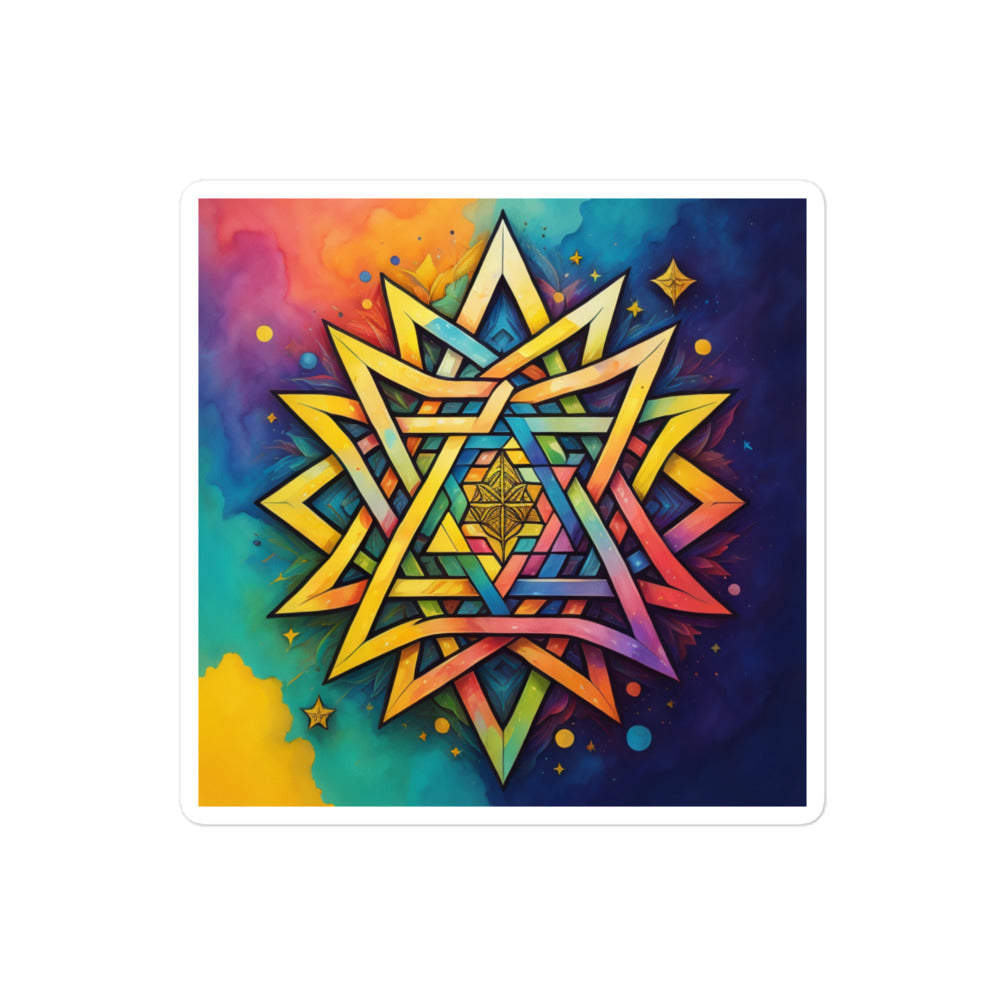 Vibrant Song | Star Of David | Kiss Cut Sticker Jouparty