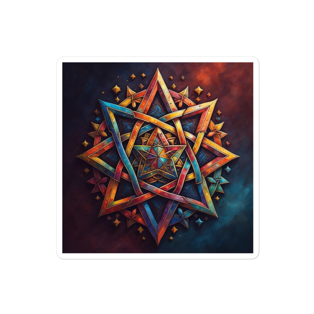 Vibrant Song | Star Of David | Kiss Cut Sticker Jouparty