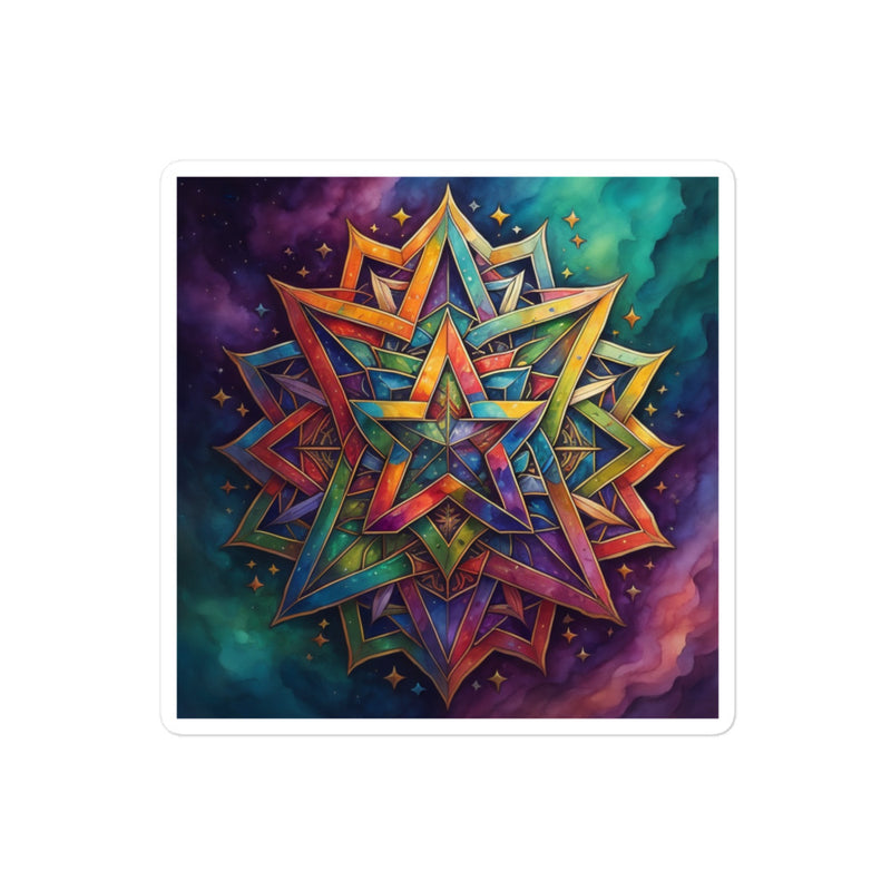 Vibrant Song | Star Of David | Kiss Cut Sticker