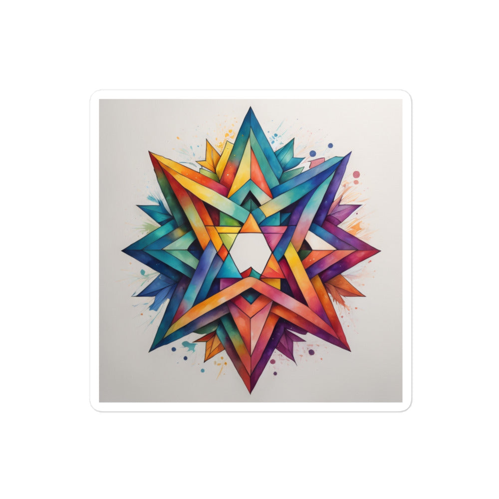 Vibrant Song | Star Of David | Kiss Cut Sticker Jouparty