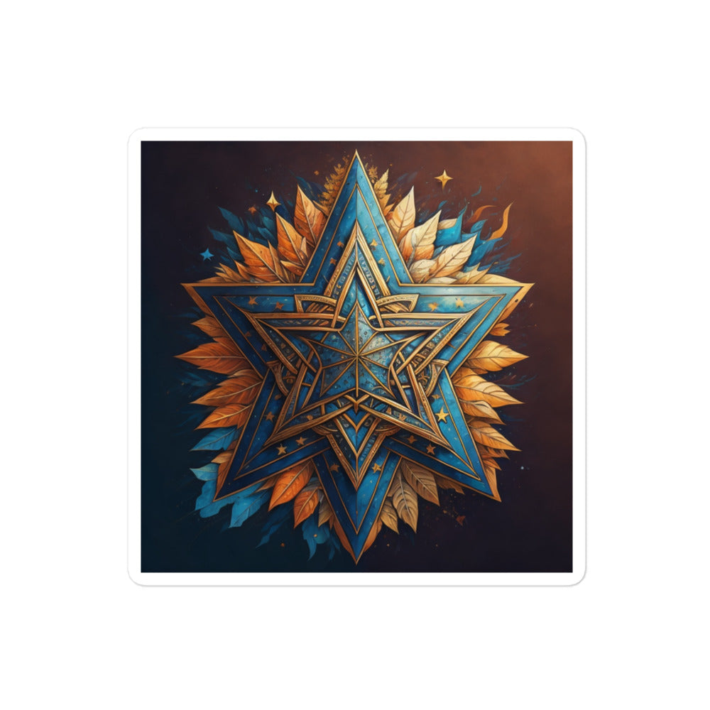 Vibrant Song | Star Of David | Kiss Cut Sticker