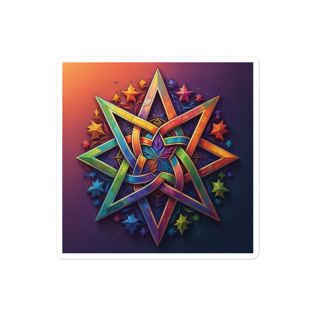 Vibrant Song | Star Of David | Kiss Cut Sticker Jouparty