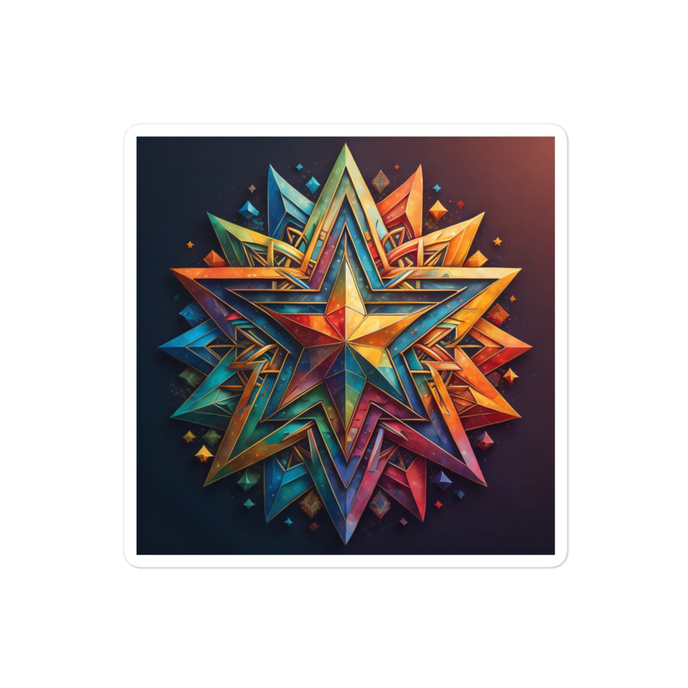 Vibrant Song | Star Of David | Kiss Cut Sticker Jouparty