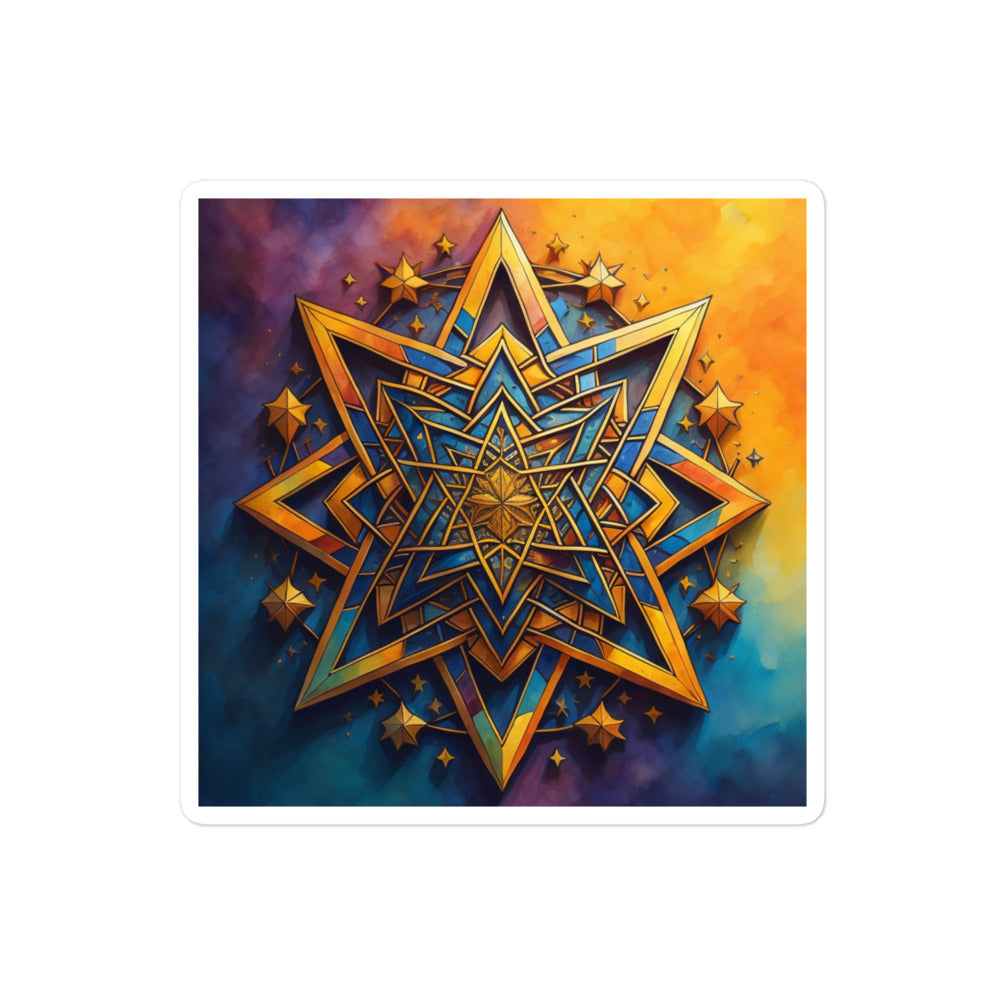 Vibrant Song | Star Of David | Kiss Cut Sticker Jouparty