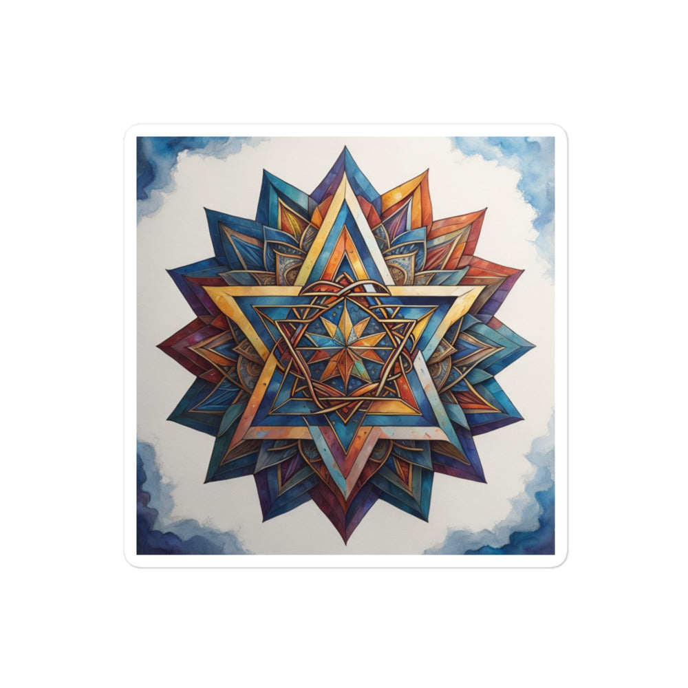 Vibrant Song | Star Of David | Kiss Cut Sticker Jouparty