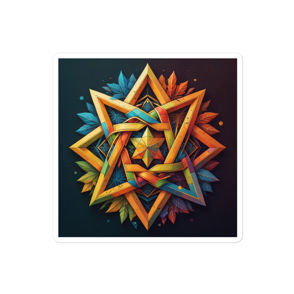 Vibrant Song | Star Of David | Kiss Cut Sticker