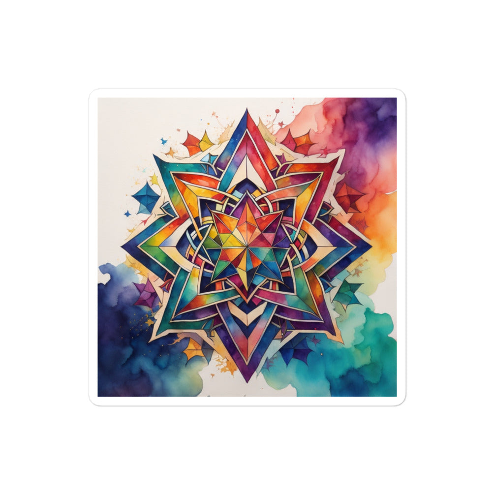 Vibrant Song | Star Of David | Kiss Cut Sticker Jouparty