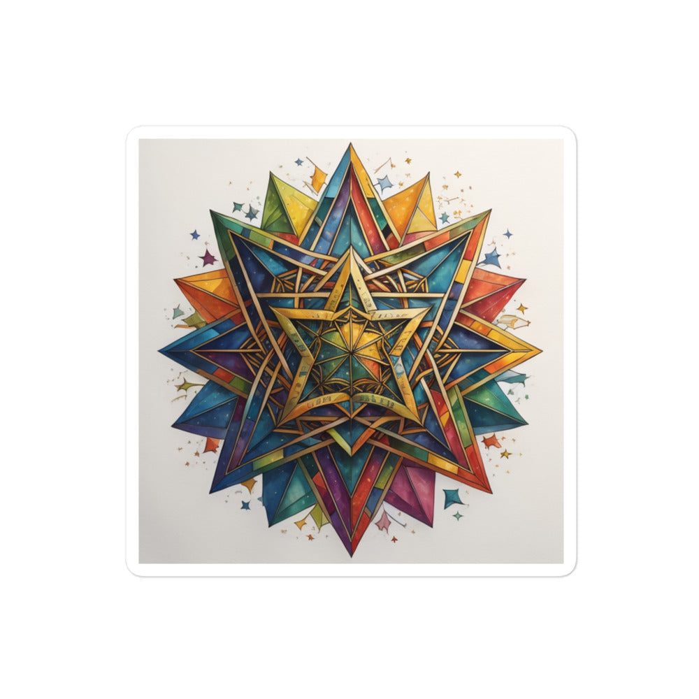 Vibrant Song | Star Of David | Kiss Cut Sticker Jouparty