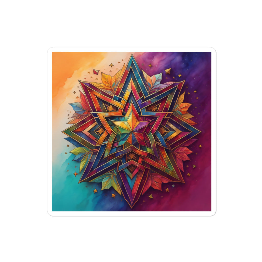 Vibrant Song | Star Of David | Kiss Cut Sticker