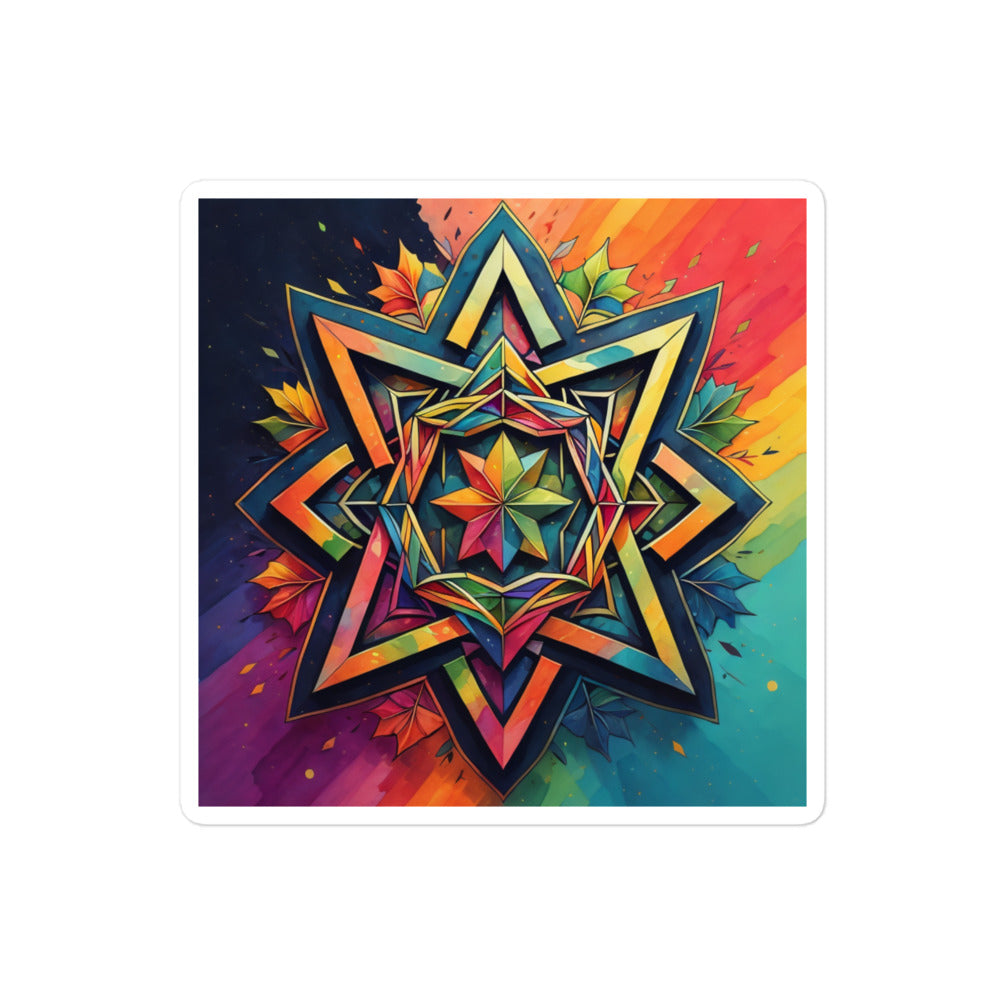 Vibrant Song | Star Of David | Kiss Cut Sticker Jouparty