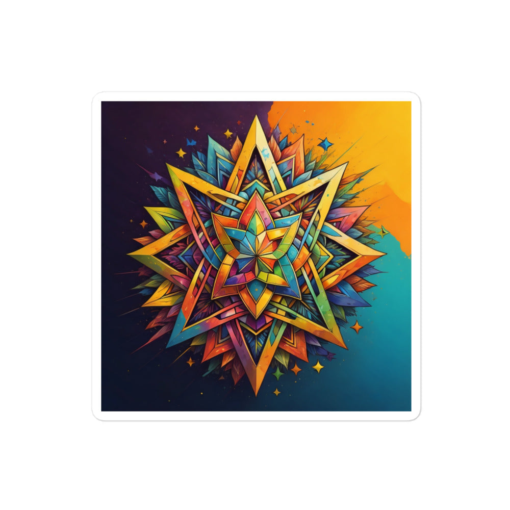 Vibrant Song | Star Of David | Kiss Cut Sticker Jouparty