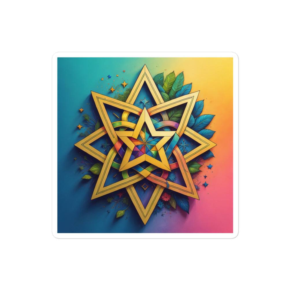 Vibrant Song | Star Of David | Kiss Cut Sticker Jouparty