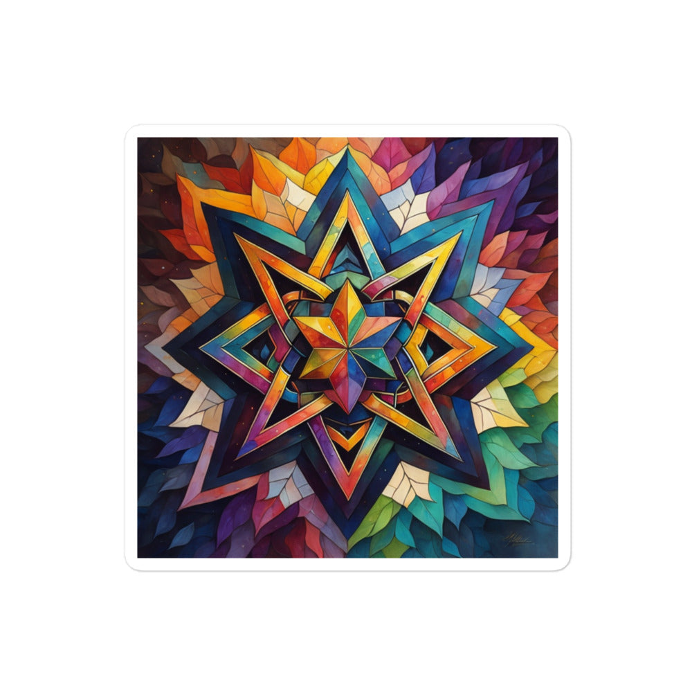 Vibrant Song | Star Of David | Kiss Cut Sticker Jouparty