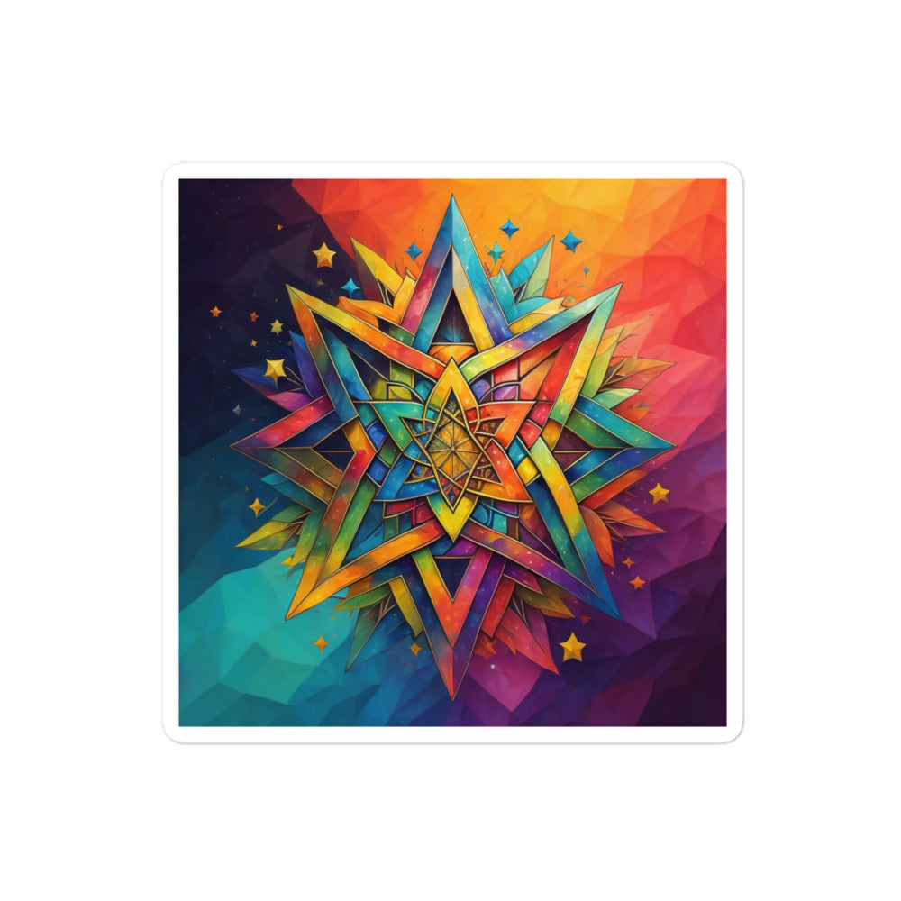 Vibrant Song | Star Of David | Kiss Cut Sticker Jouparty