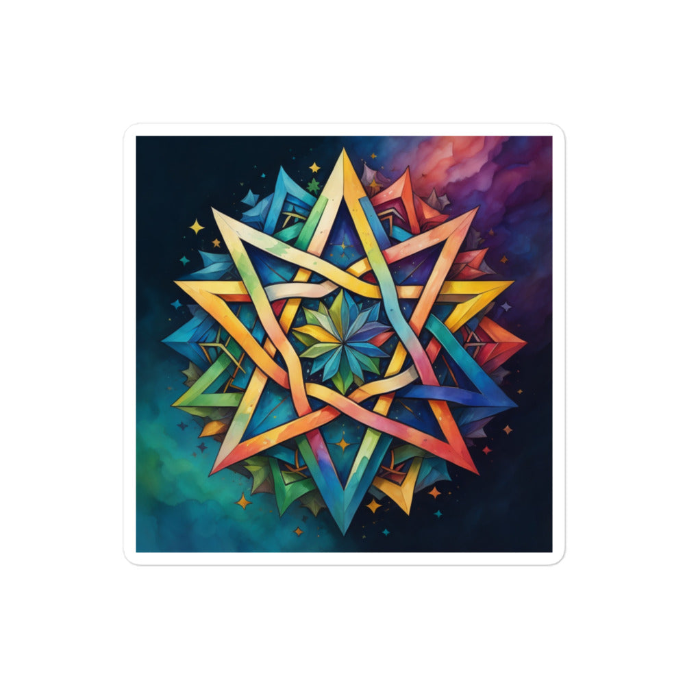 Vibrant Song | Star Of David | Kiss Cut Sticker Jouparty