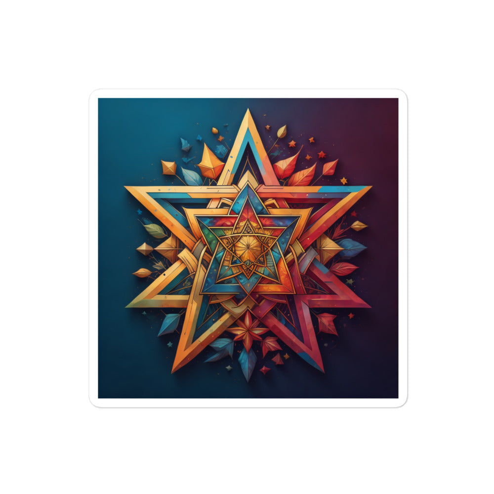 Vibrant Song | Star Of David | Kiss Cut Sticker Jouparty