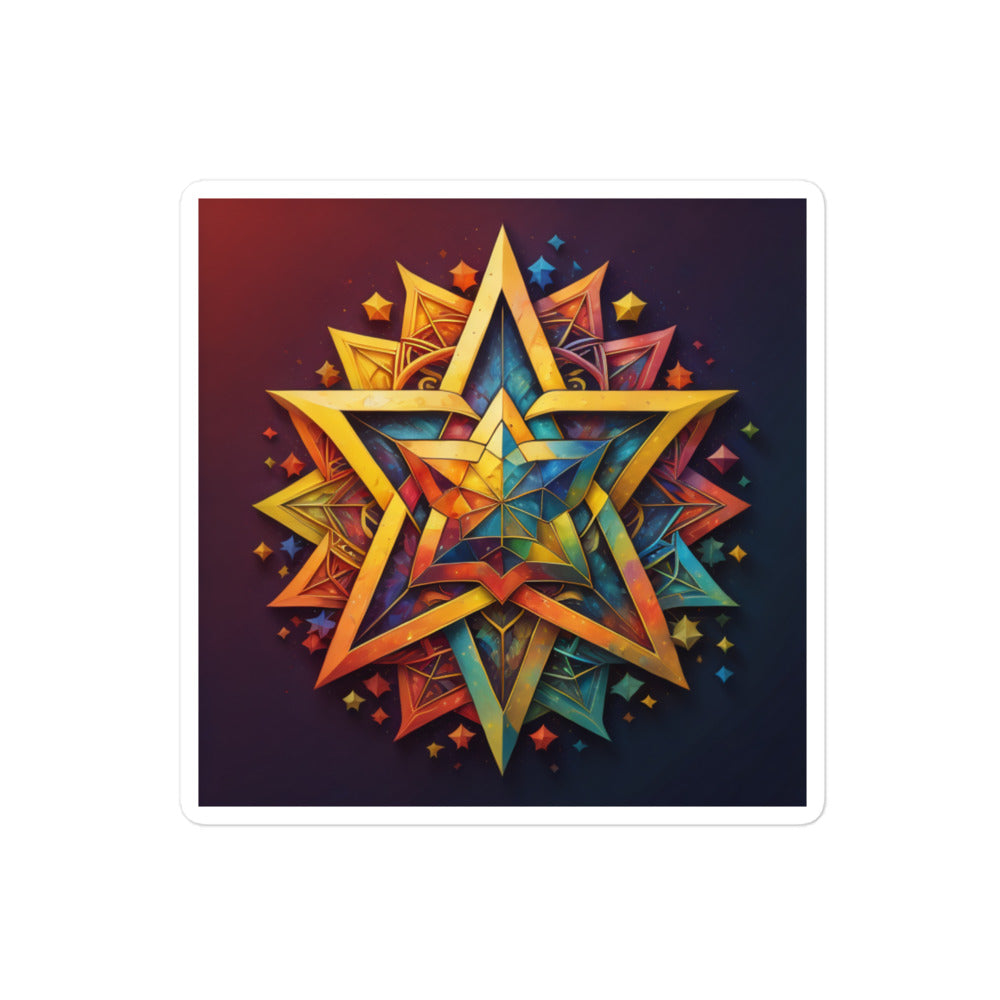 Vibrant Song | Star Of David | Kiss Cut Sticker Jouparty