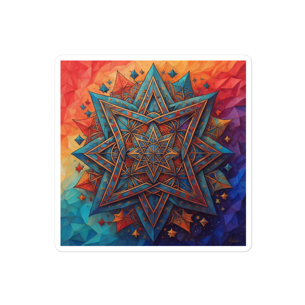 Vibrant Song | Star Of David | Kiss Cut Sticker Jouparty