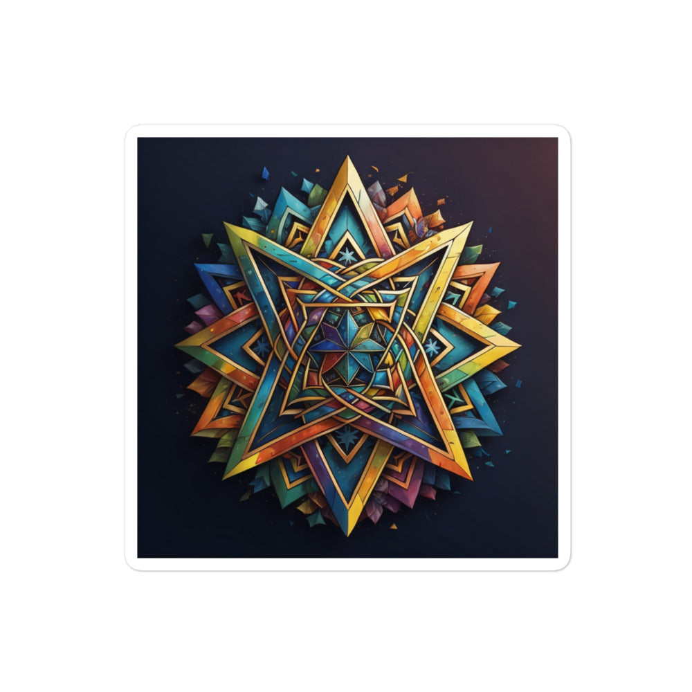 Vibrant Song | Star Of David | Kiss Cut Sticker Jouparty