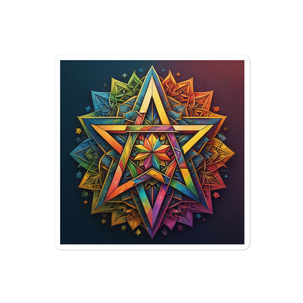 Vibrant Song | Star Of David | Kiss Cut Sticker Jouparty