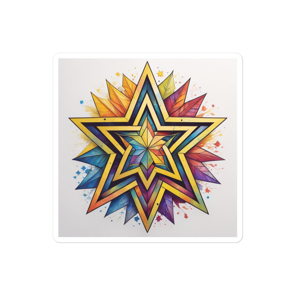 Vibrant Song | Star Of David | Kiss Cut Sticker Jouparty