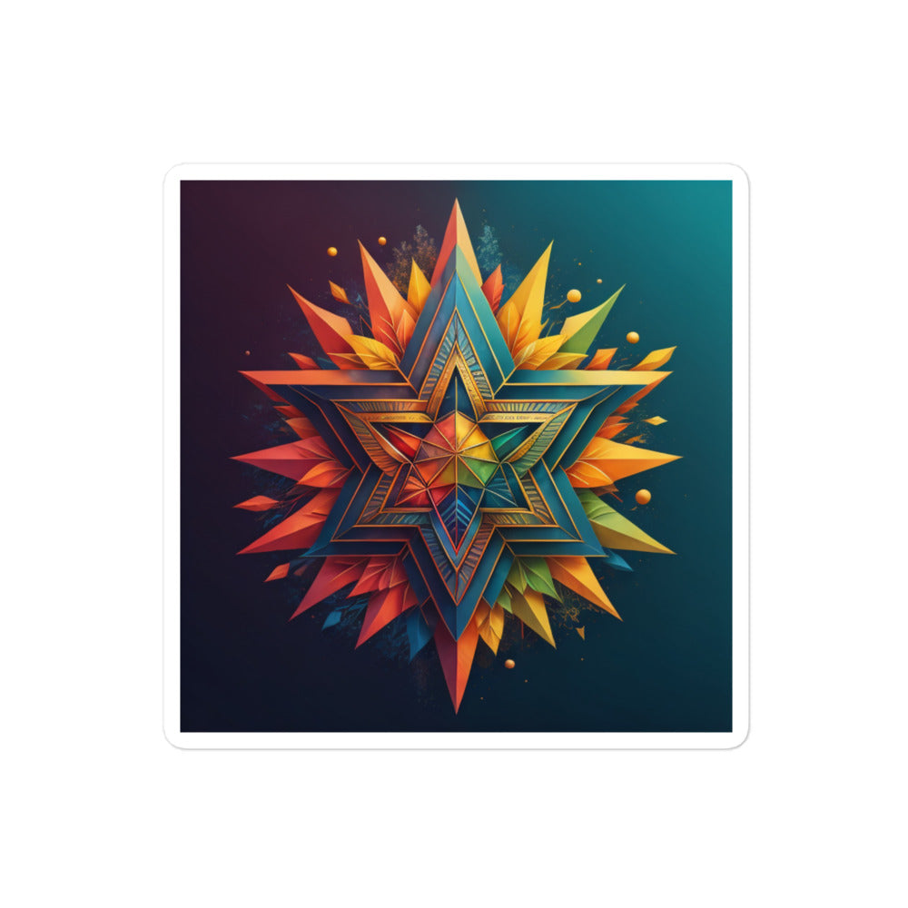 Vibrant Song | Star Of David | Kiss Cut Sticker Jouparty