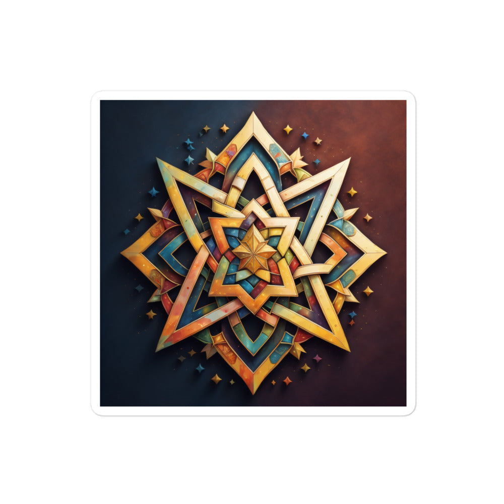 Vibrant Song | Star Of David | Kiss Cut Sticker Jouparty