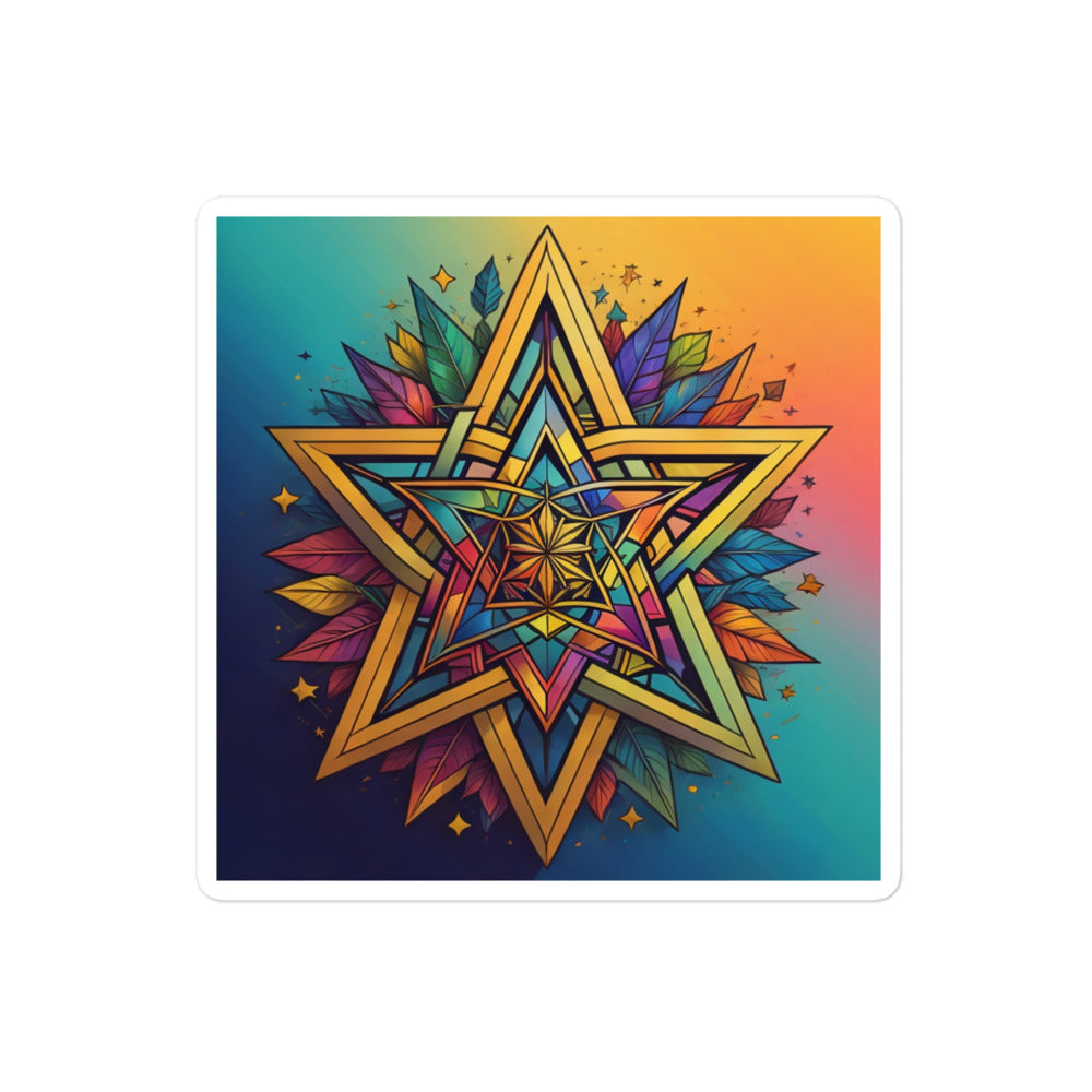 Vibrant Song | Star Of David | Kiss Cut Sticker