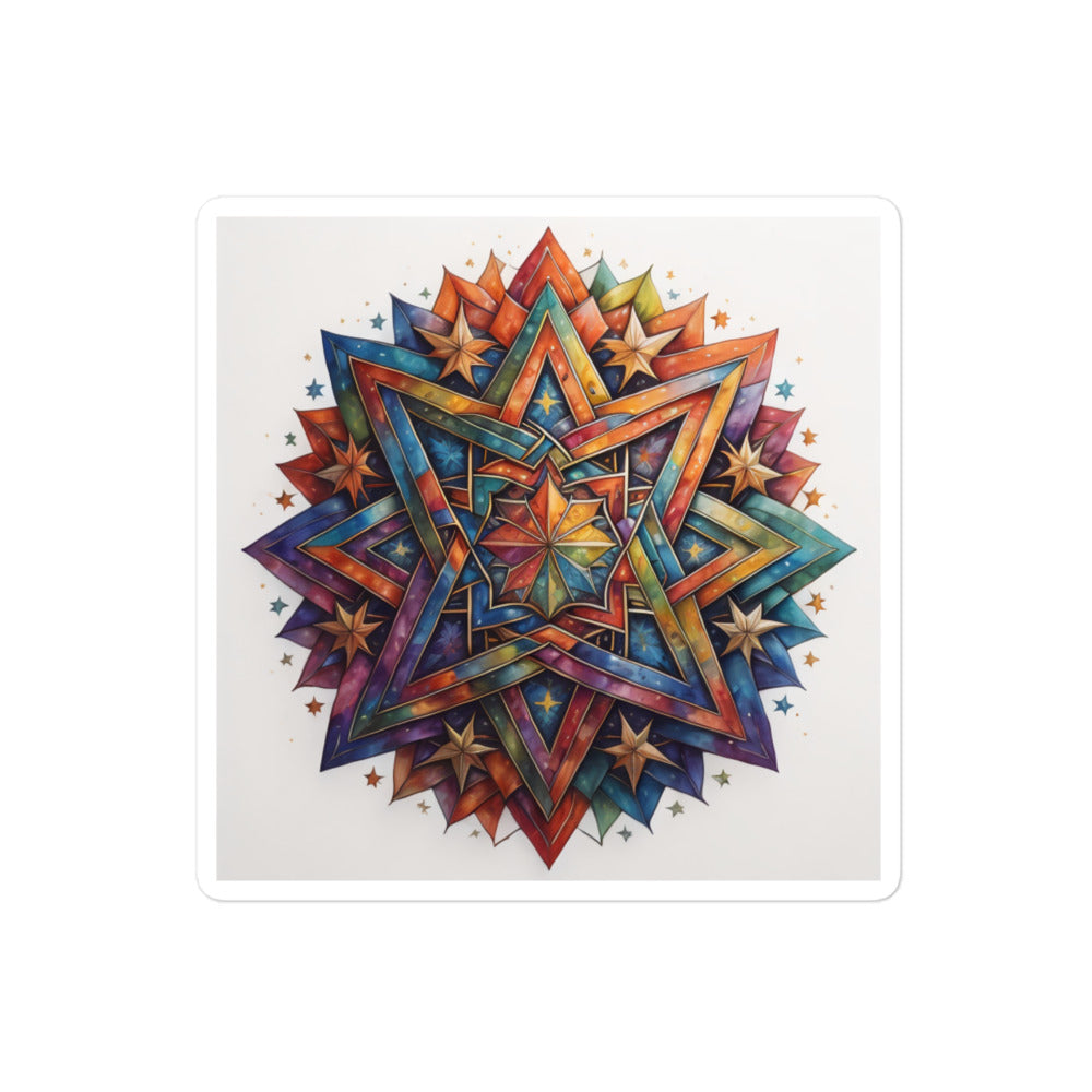 Vibrant Song | Star Of David | Kiss Cut Sticker Jouparty