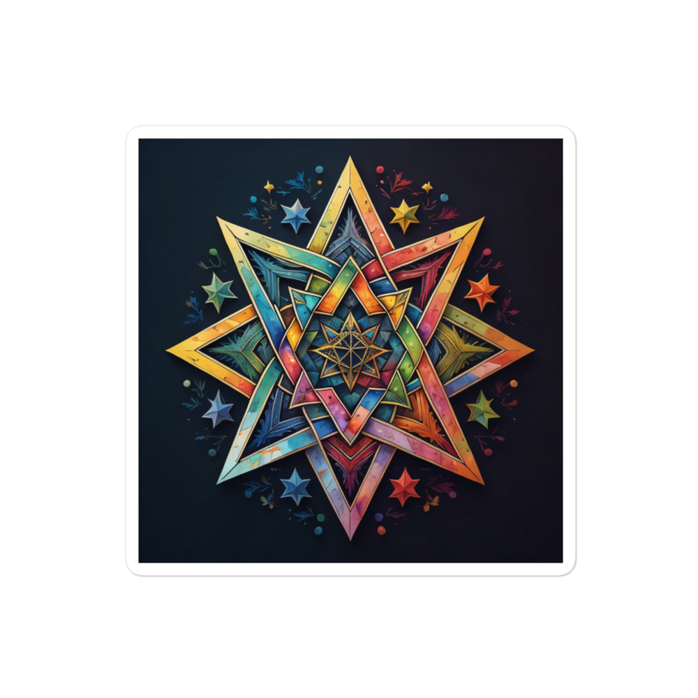 Vibrant Song | Star Of David | Kiss Cut Sticker Jouparty