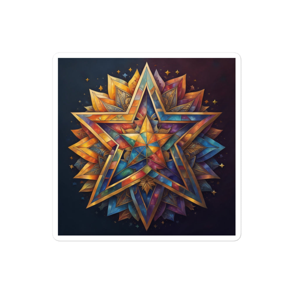 Vibrant Song | Star Of David | Kiss Cut Sticker