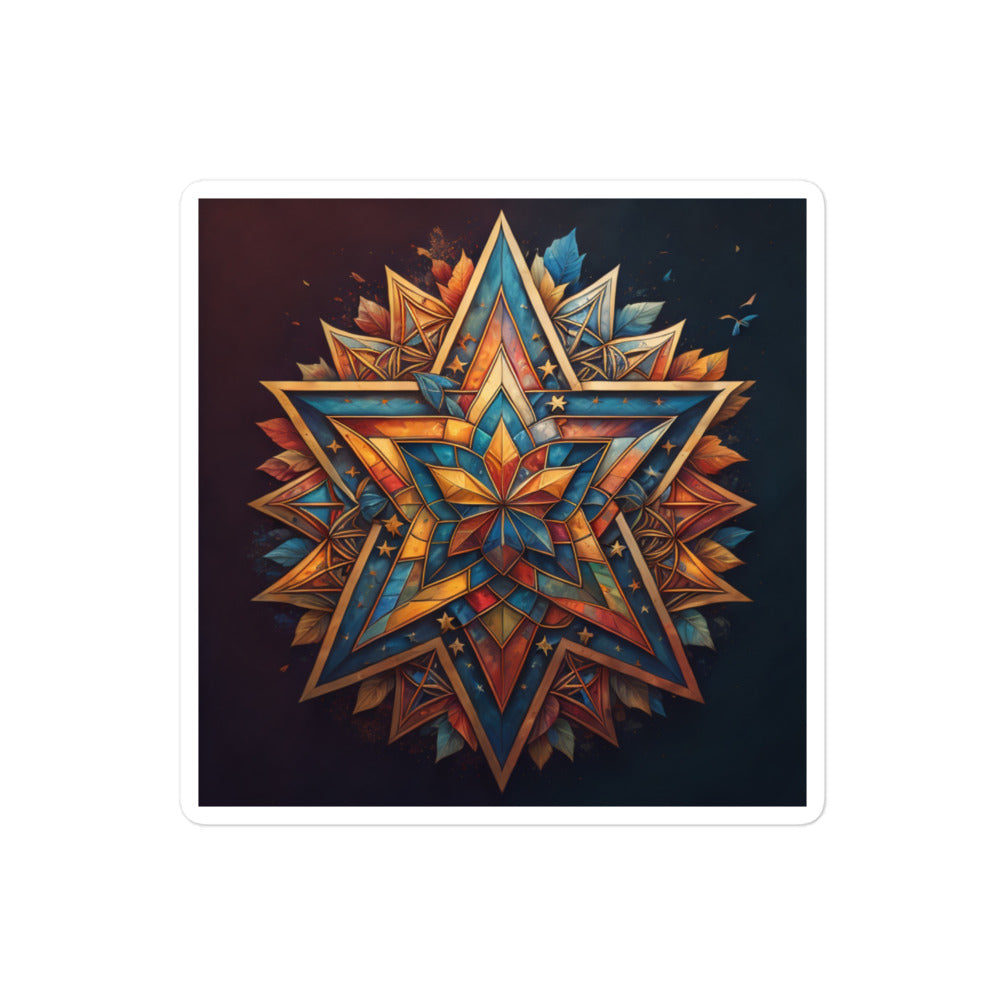 Vibrant Song | Star Of David | Kiss Cut Sticker Jouparty