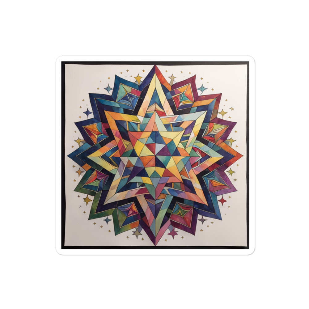 Vibrant Song | Star Of David | Kiss Cut Sticker Jouparty