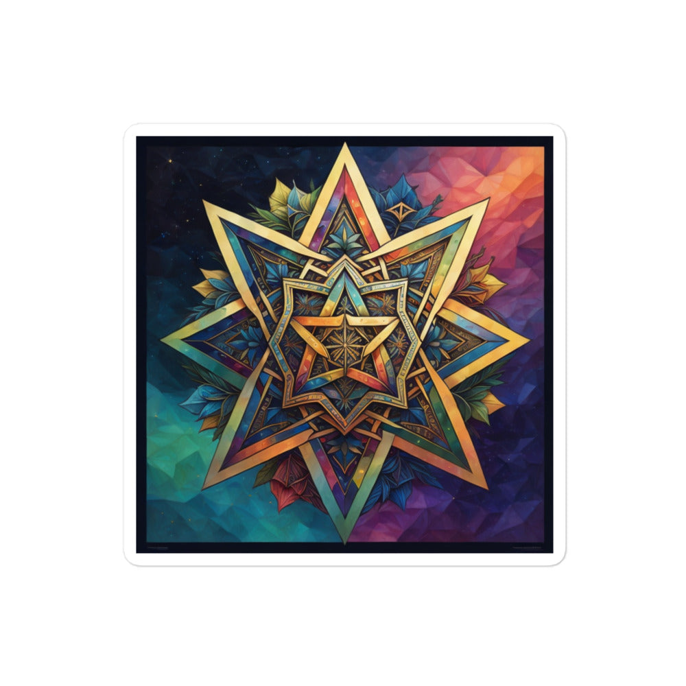 Vibrant Song | Star Of David | Kiss Cut Sticker Jouparty