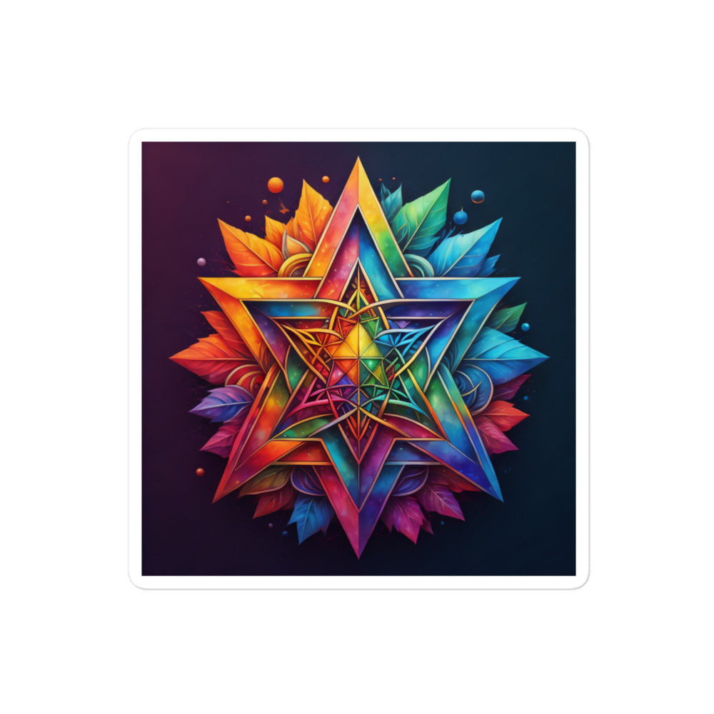 Vibrant Song | Star Of David | Kiss Cut Sticker Jouparty