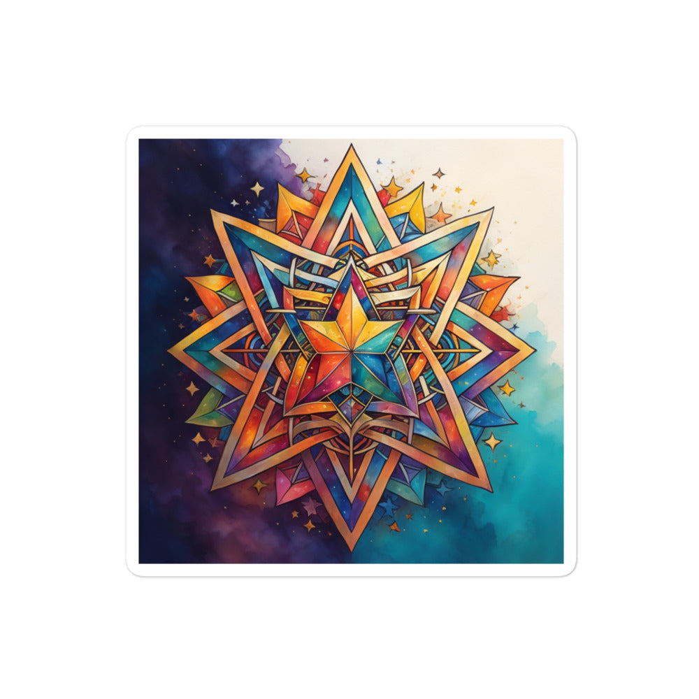 Vibrant Song | Star Of David | Kiss Cut Sticker Jouparty