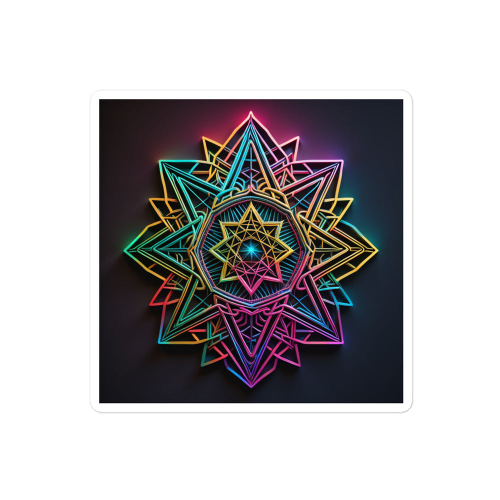 Futuristic Shine | Star Of David | Kiss Cut Sticker Jouparty