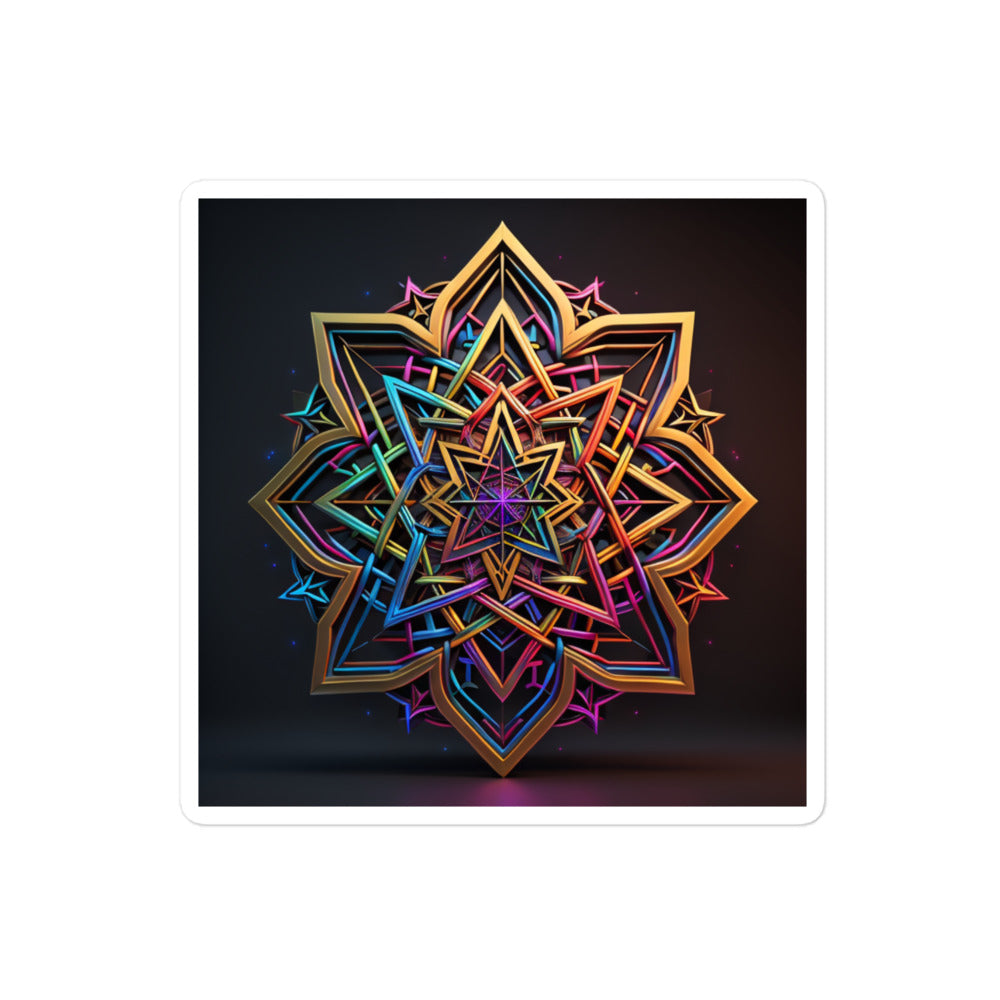 Futuristic Shine | Star Of David | Kiss Cut Sticker Jouparty