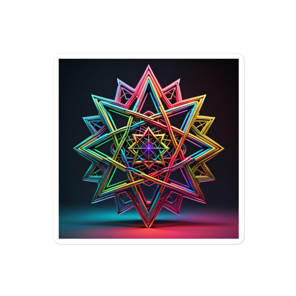 Futuristic Shine | Star Of David | Kiss Cut Sticker Jouparty