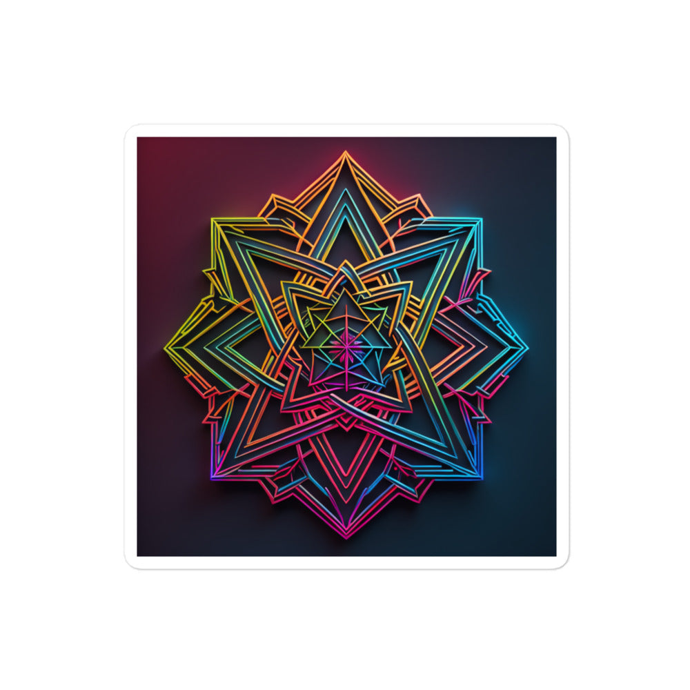 Futuristic Shine | Star Of David | Kiss Cut Sticker Jouparty