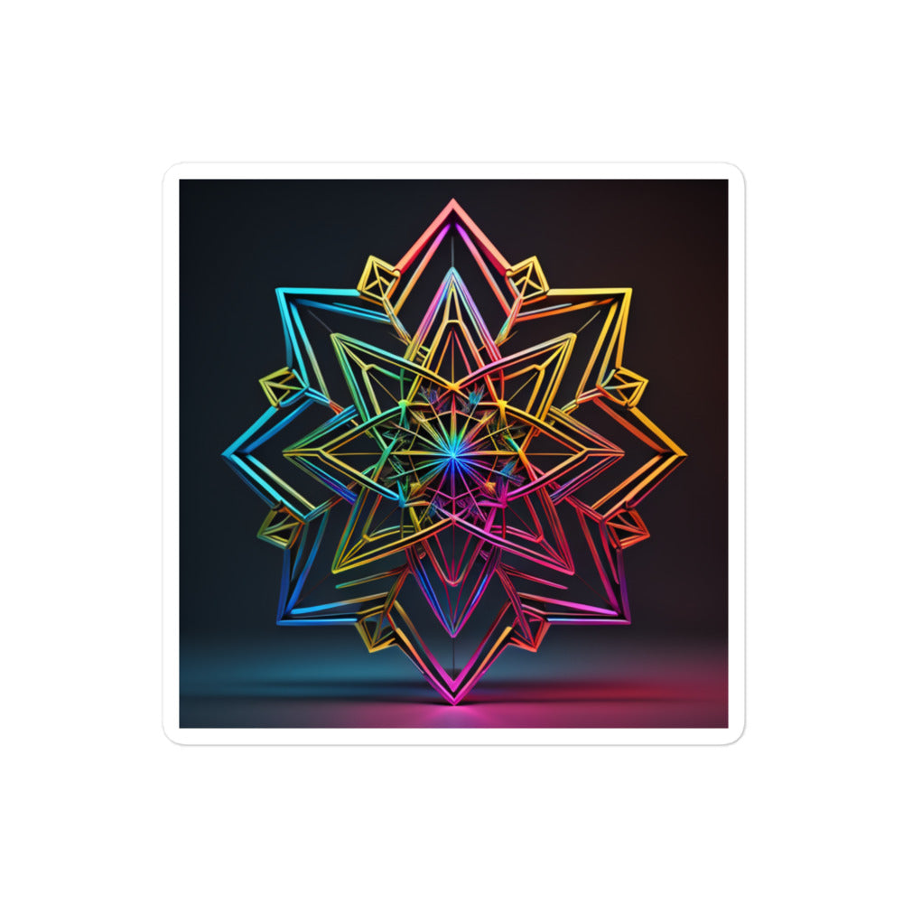 Futuristic Shine | Star Of David | Kiss Cut Sticker Jouparty