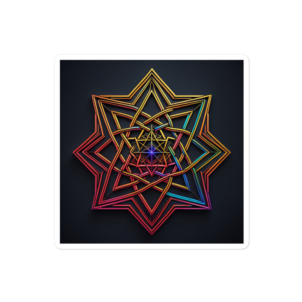 Futuristic Shine | Star Of David | Kiss Cut Sticker Jouparty
